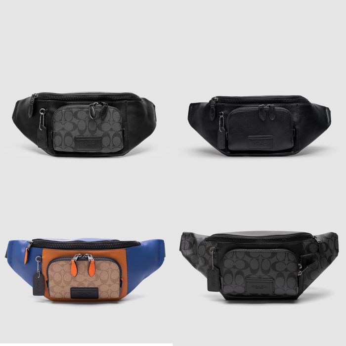 Чоловіча сумка бананка Coach Track Belt Bag 40×16см поясна / crossbody / через плече