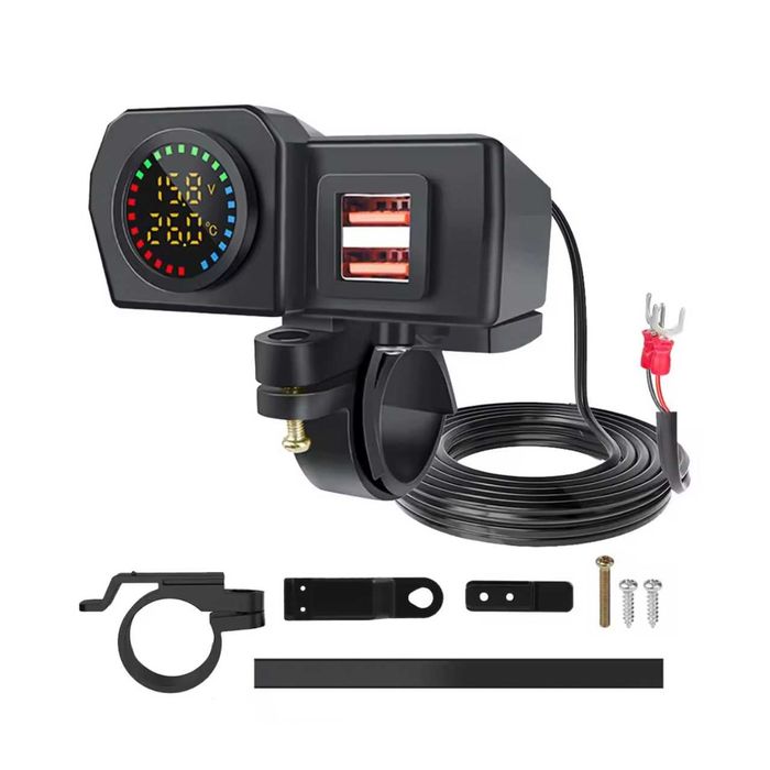 Carregador USB para moto QC3.0 PD 60W