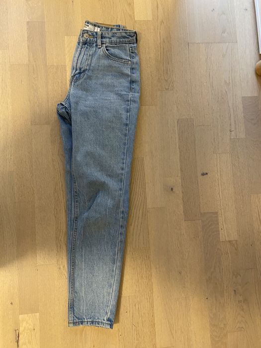 mom jeans jasnoniebieskie