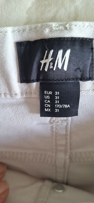 Calça Slim Fit Sarja Creme Homem Tam 40