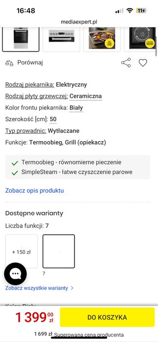 Kuchenka wolnostojaca