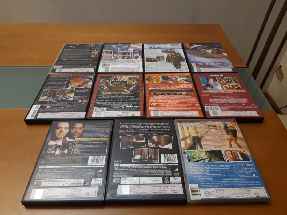 17 DVDs de filmes: Belle Epoque, Seven, Frida, 12 Anos Escravo, etc.