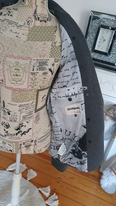 Marynarka męska popielata Desigual rozm. 52 L