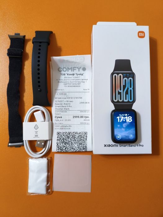 Фитнес-браслет Xiaomi Smart Band 9 Pro Obsidian Black
