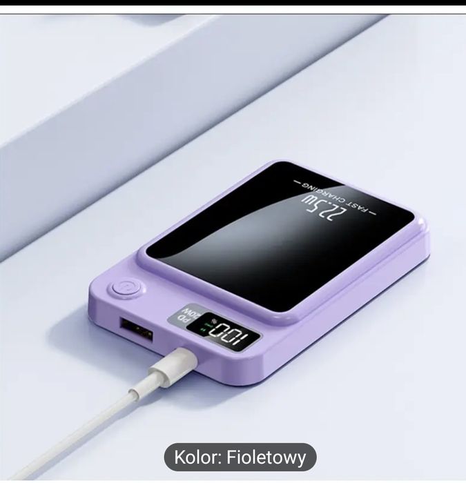 powerbank magsafe magnetyczny bezprzewodowy, 10000 mAh