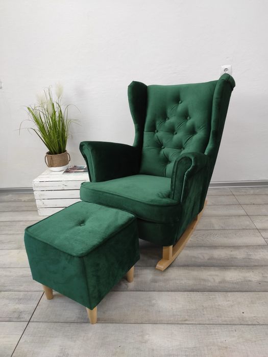 FOTEL Bujk-Uszak na płozach-Żona może bujać męża ;)