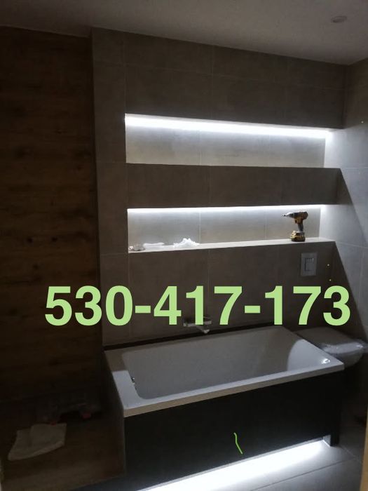 Remont Mieszkań Łazienek Wykończenie Wnetrz Gladzie Glazurnik plytki