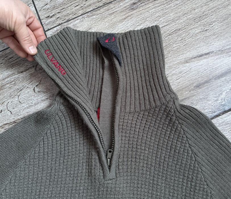 Unisex sweter norweski ULVANG NORWAY RAV 100% Wełna roz M Stan Perfekt