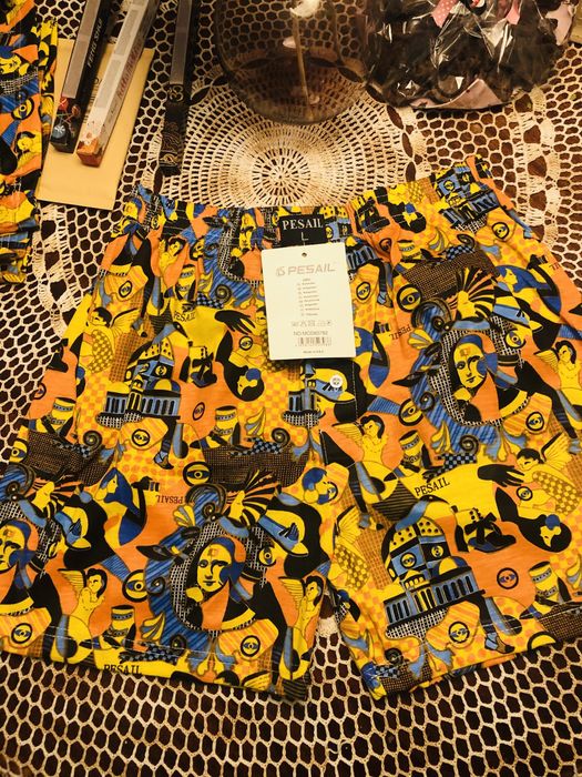 Pesali kolorowe komiks bokserki spodenki męskie chłopięce L