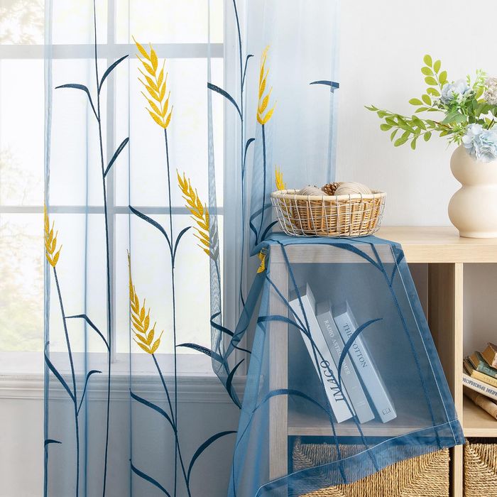Voile Curtain Panels - Sheer Grommet - 225x140cm White 2pc