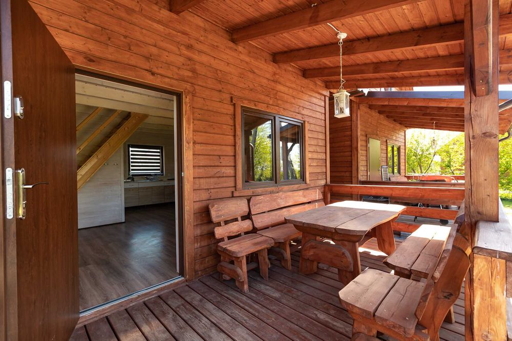 Komfortowe domki drewniane całoroczne Jantar, Święta, Sylwester, Ferie