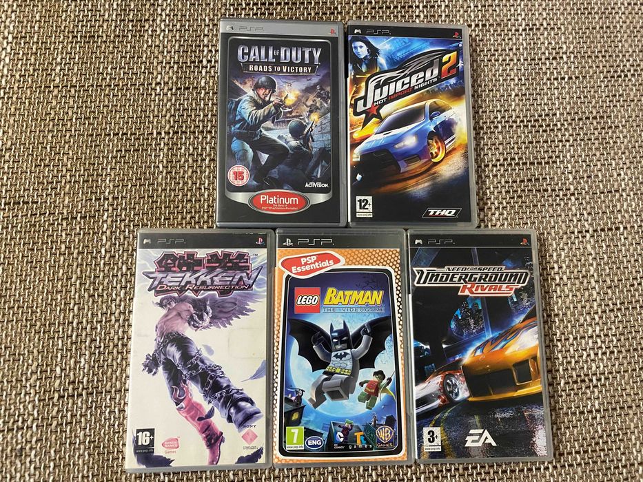 [REZERWACJA] PSP Street + 5 gier + karta Memory Stick Pro Duo 8GB