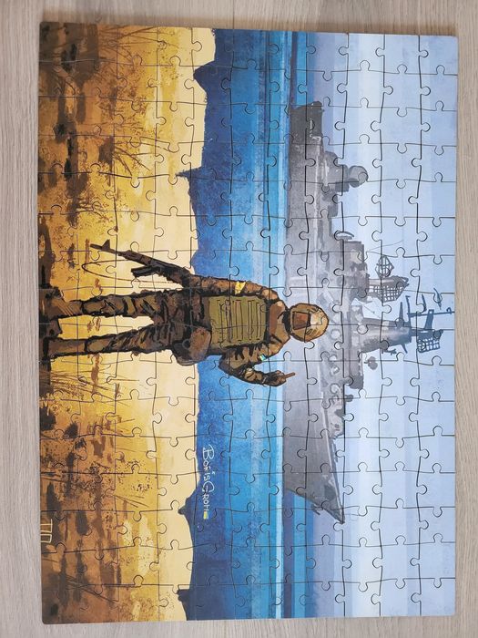 Дерев'яні пазли  "руский воєнний корабль"