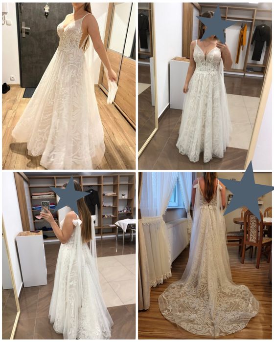 Suknia slubna z trenem 36