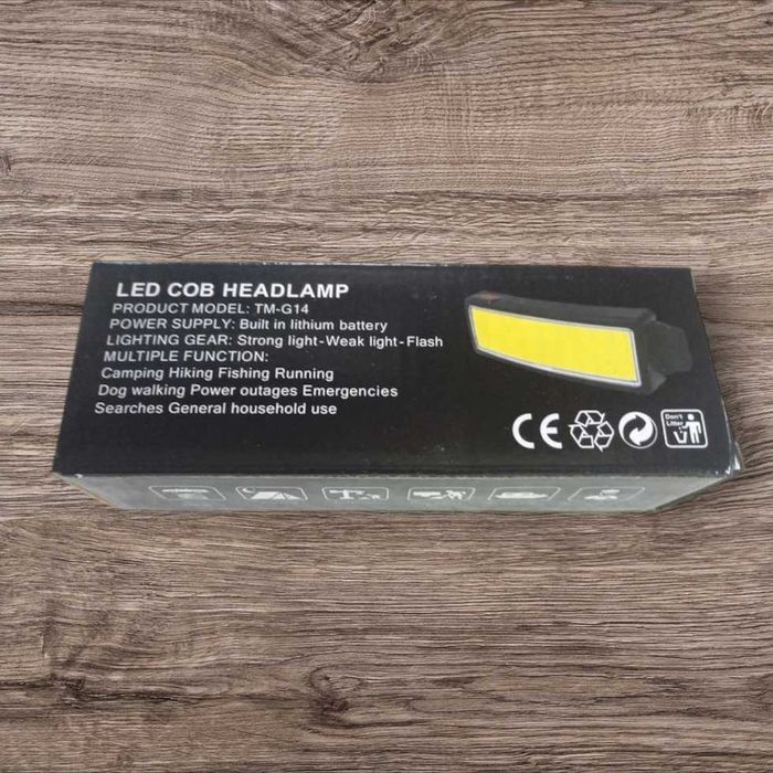 Налобная лампа аккумуляторная с USB, BL-TM-G14