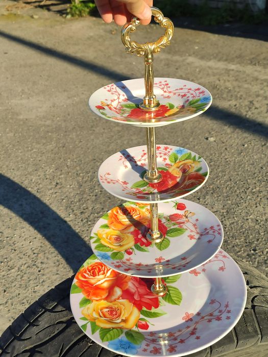 Фруктовница конфетница этажерка, 3 яруса и 4 яруса