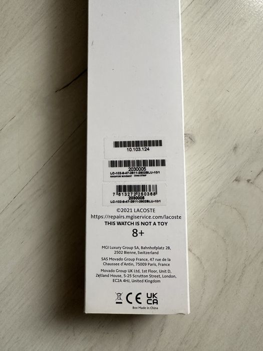 Zegarek Lacoste damski dziecięcy koperta 32mm stan idealny turkusowy