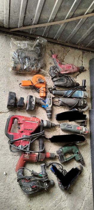 Elektronarzędzia wiertarki, szlifierki itp. 12szt.