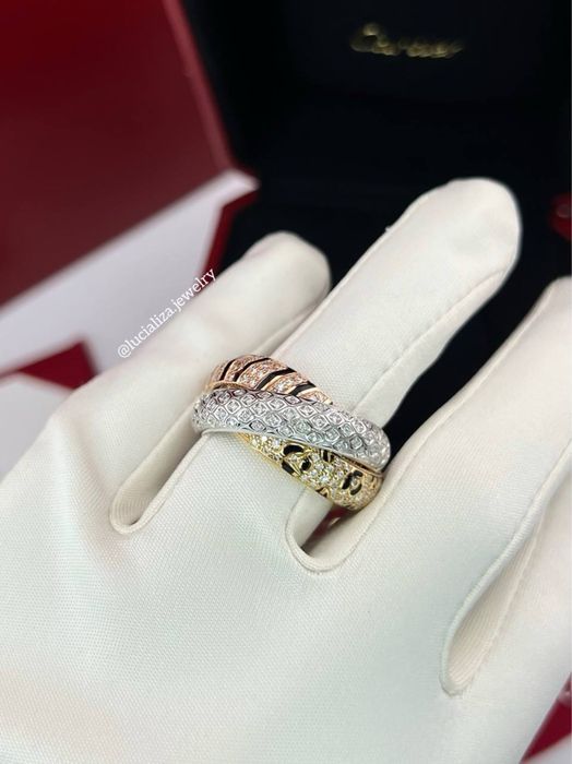 Кольцо в стиле Trinity  золото 750