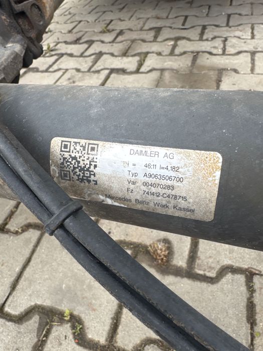 Mercedes sprinter 906 907  Crafter most 46:11 duża głowa