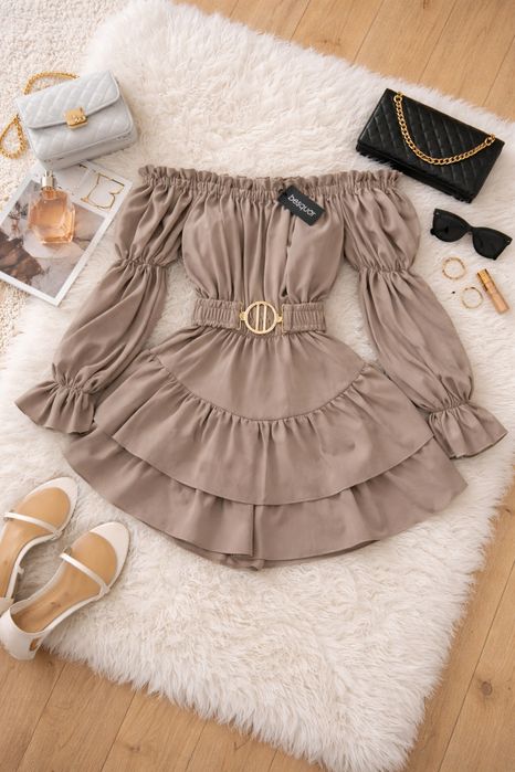 Nowy kombinezon BESQUAR | rozmiar uniwersalny | hiszpanka | falbany