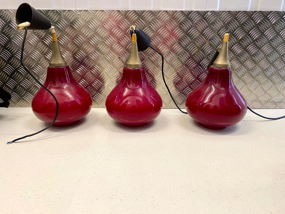 Candeeiros de tecto vintage vidro