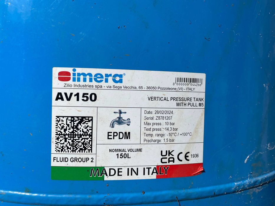 Гідроакумулятор AV150 Imera Расширительный бак