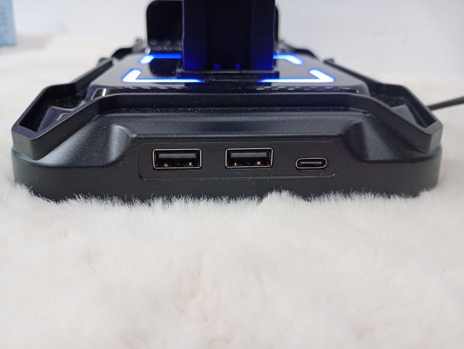 Stojak na słuchawki i pady rgb uchwyt gaming led