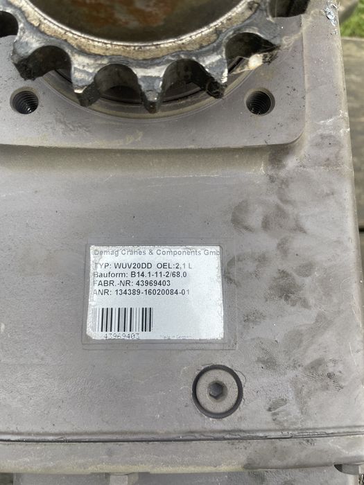 Demag silnik zbf80a reduktor wuv20dd