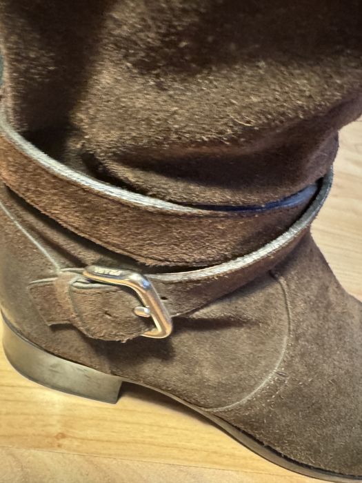 Prada сапоги замша та натуральна шкіра