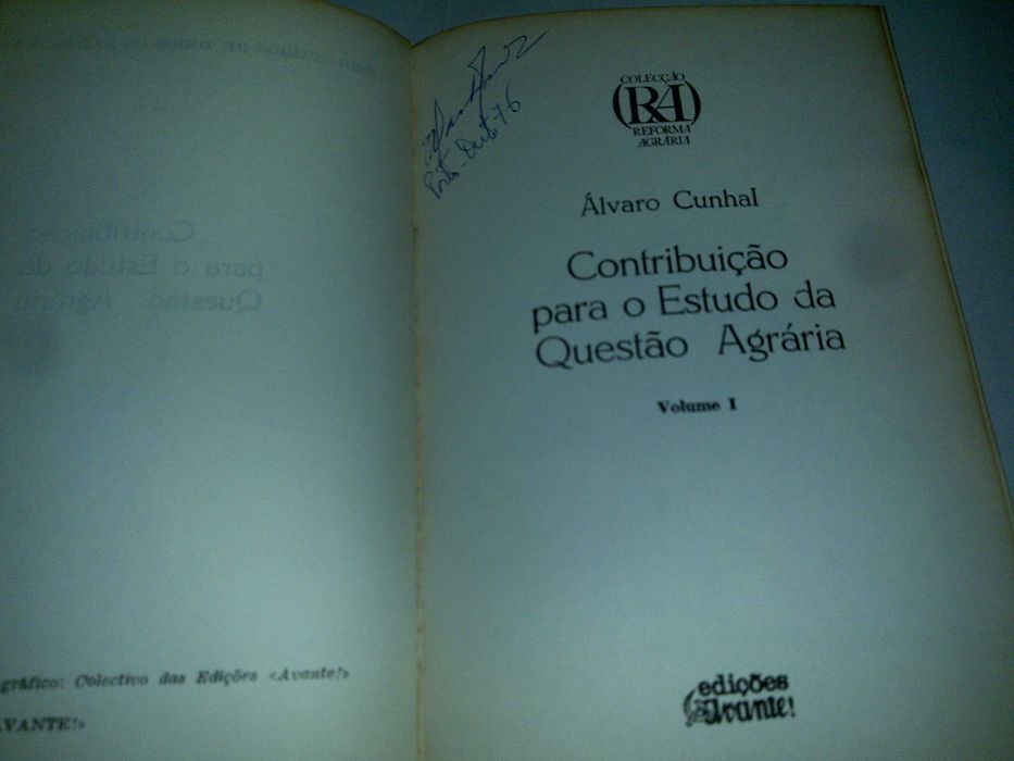 contribuição para o estudo da questão agrária (álvaro cunhal) 1976