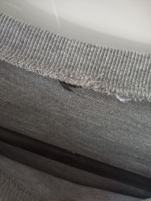 bluza szara nasa długi rękaw hoodie