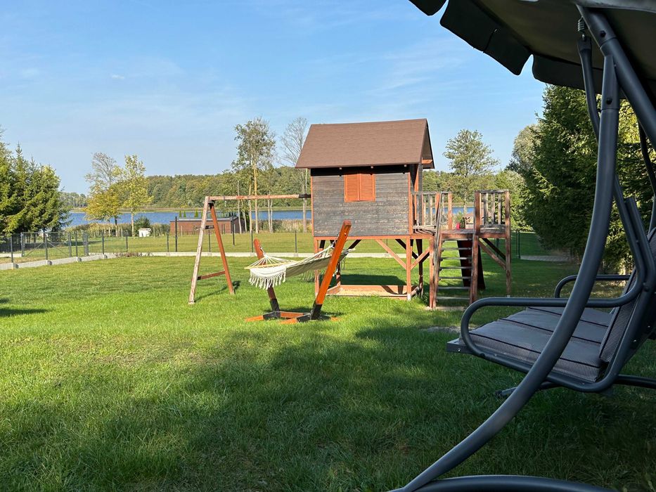 Dom z prywatną plażą mazury nad jeziorem wypoczynek