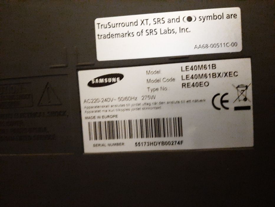 Samsung 40" LCD HDTV - LE40M61B
