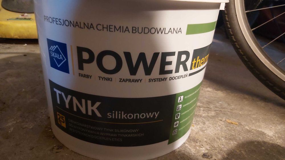 Tynk silikonowy skała 25 kg kolor s2800 brązowy