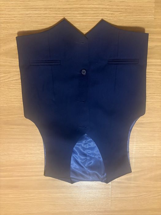 Garnitur granatowy roz 128/134