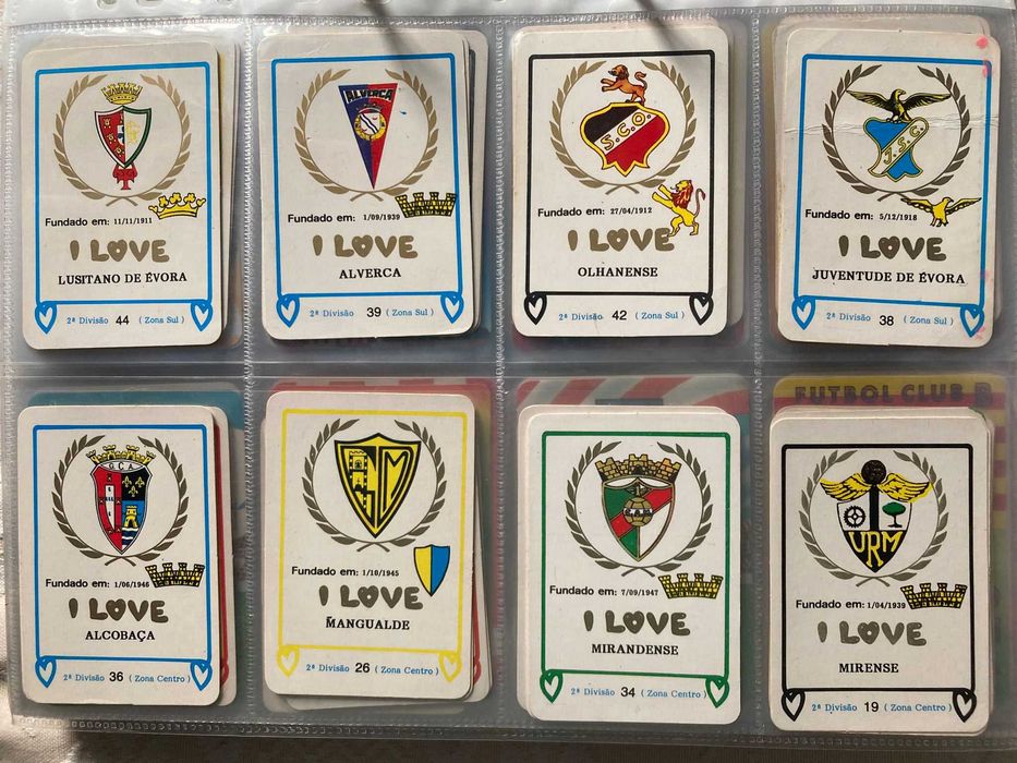 Calendários Antigos de Futebol - Clubes Portugueses (preço unitário)