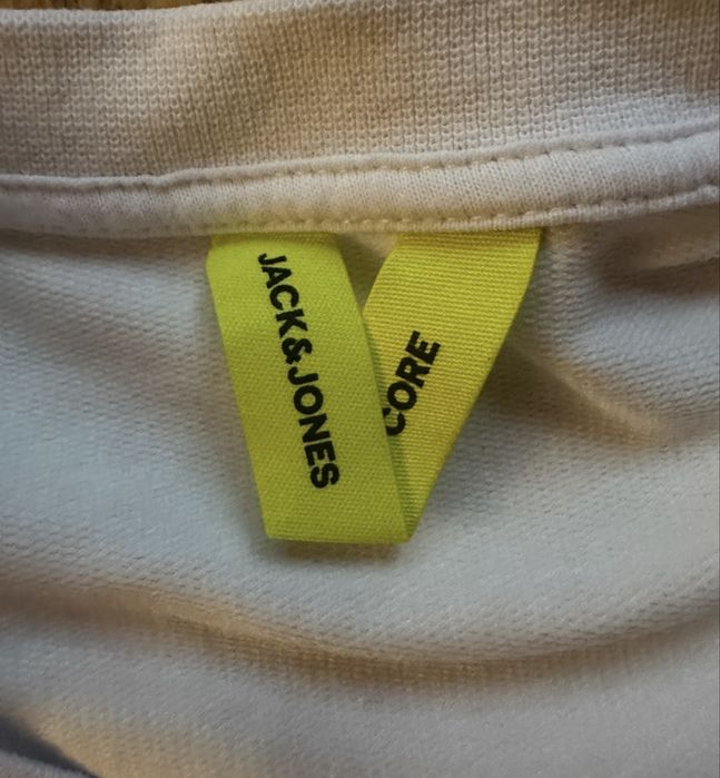 * Лонгслів Jack & Jones Core білий оригінал, розмір M