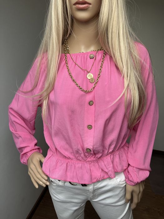 Bluzka Różowa na lato nowa Rozmiar M/L 100% Wiskoza Boho/Pinterest