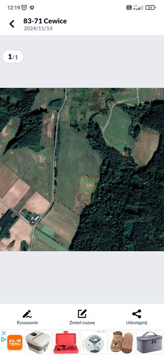 Lębork działka budowlana 981m2 graniczy bezpośrednio z linia lasu