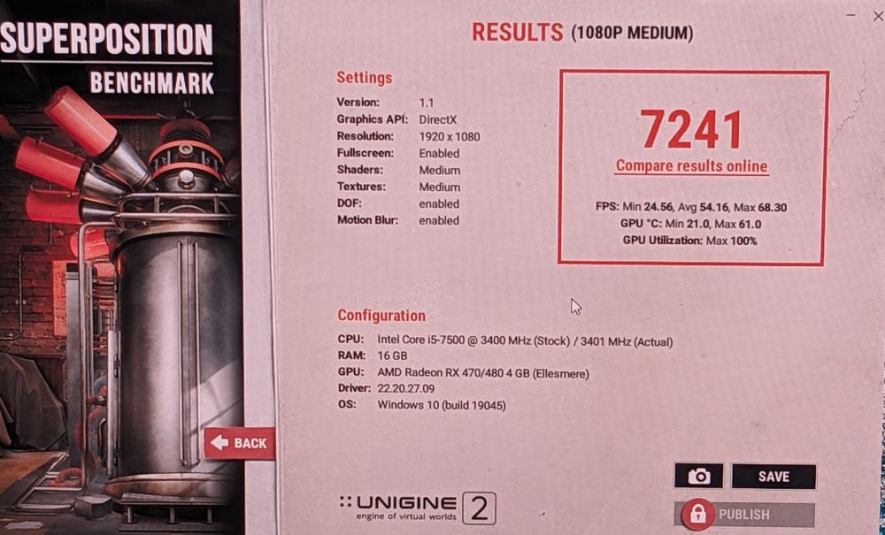 Ігровий системний блок RX 570/ i5-7500/ DDR4