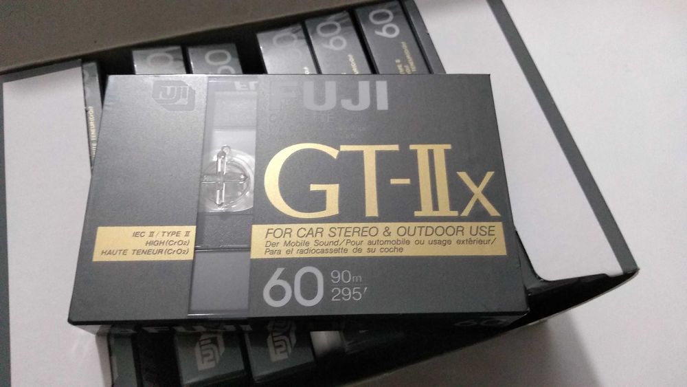Cassete de áudio FUJI GT-IIx 60 VINTAGE, NOVA!