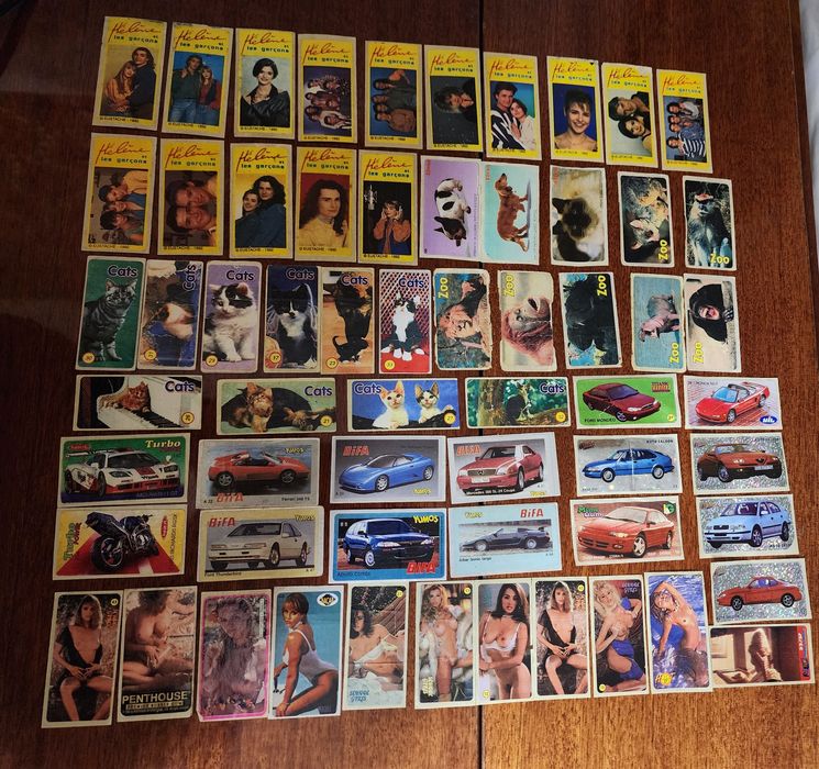 Продам наклейки,обертки от жвачки из 90х