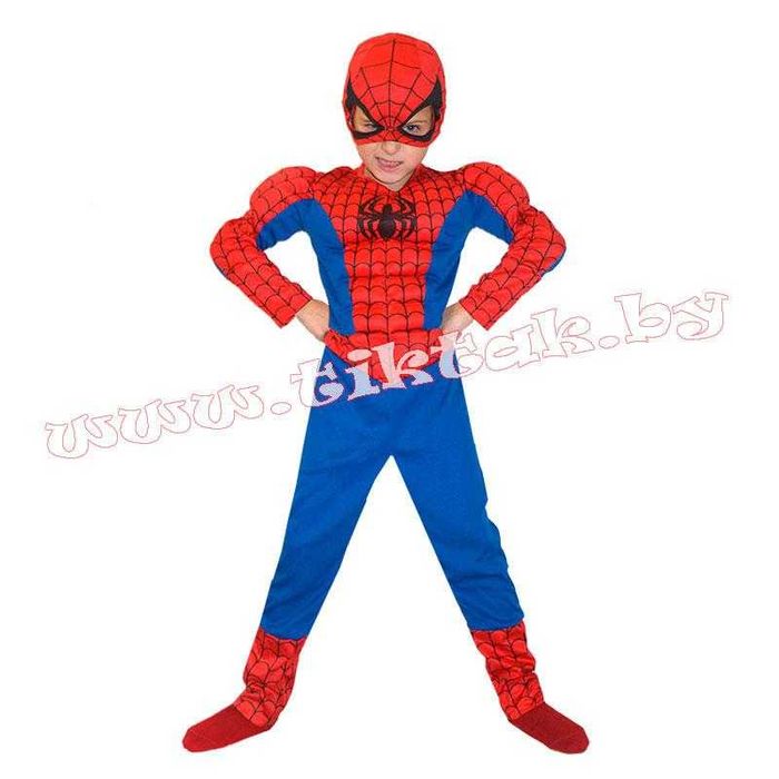 Костюм спайдамен с мышцами