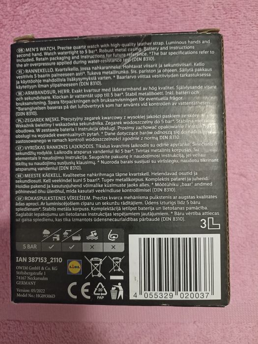 NOWY zegarek męski Auriol