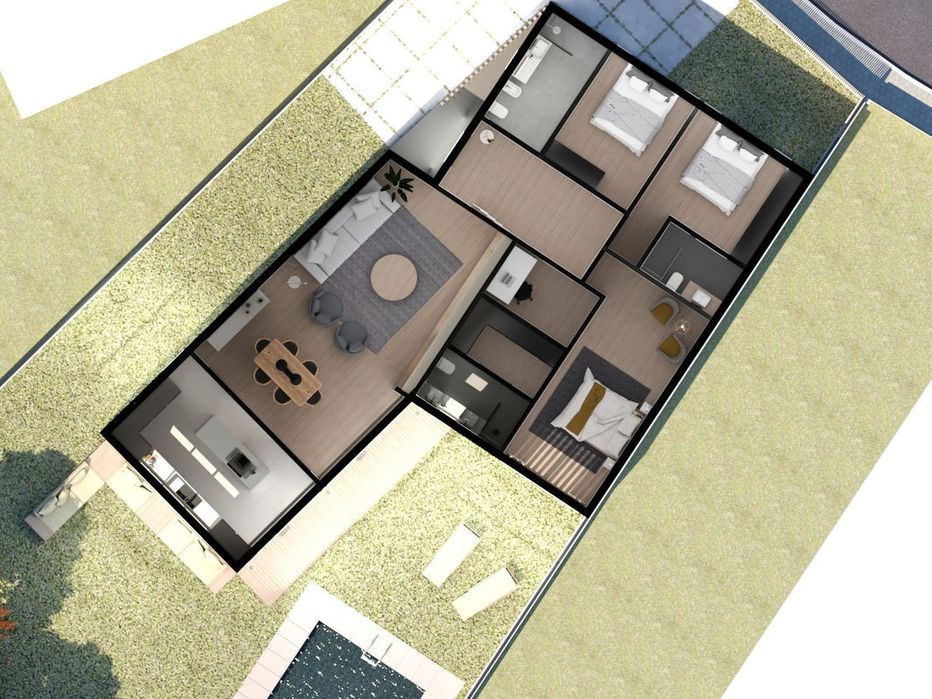 CAMPOLIDE reabilitação em Propriedade Total armazém T3Apt