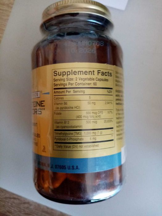 Solgar Homocisteína 120 capsulas