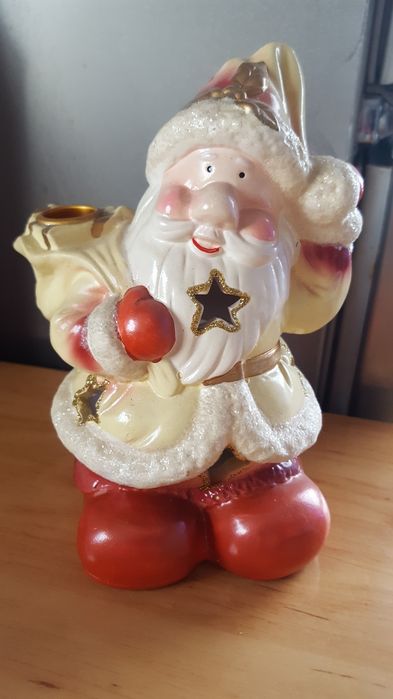 Stary Świąteczny Lampion Mikołaj