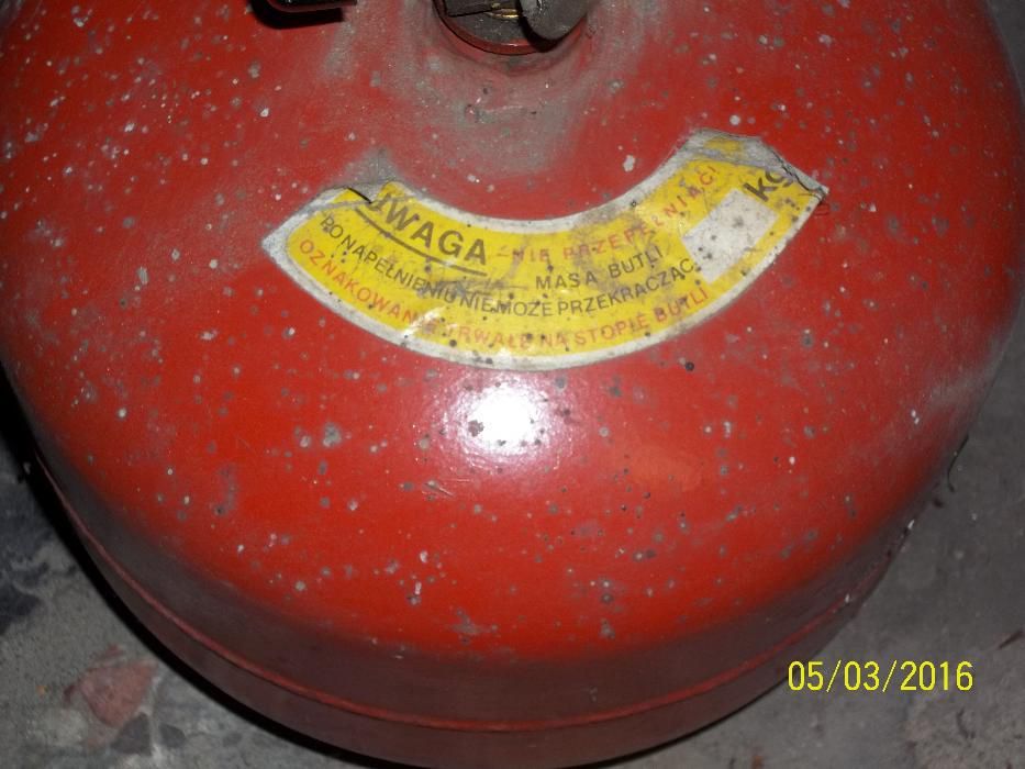 turystyczna butla gazowa propan-butan z okresu PRL