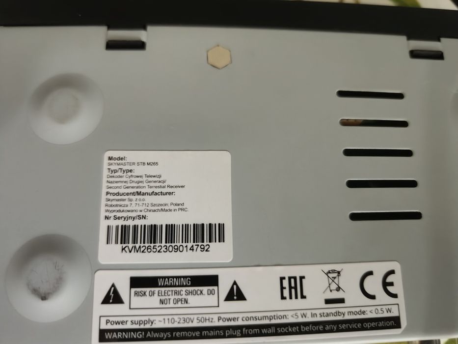 Dekoder Skymaster DVB-T2 oraz DVb-T około 40 darmowych kanalow